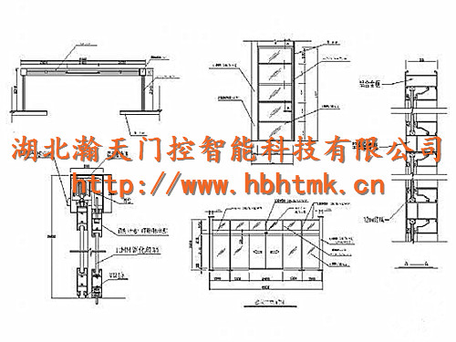 玻璃平移门结构图